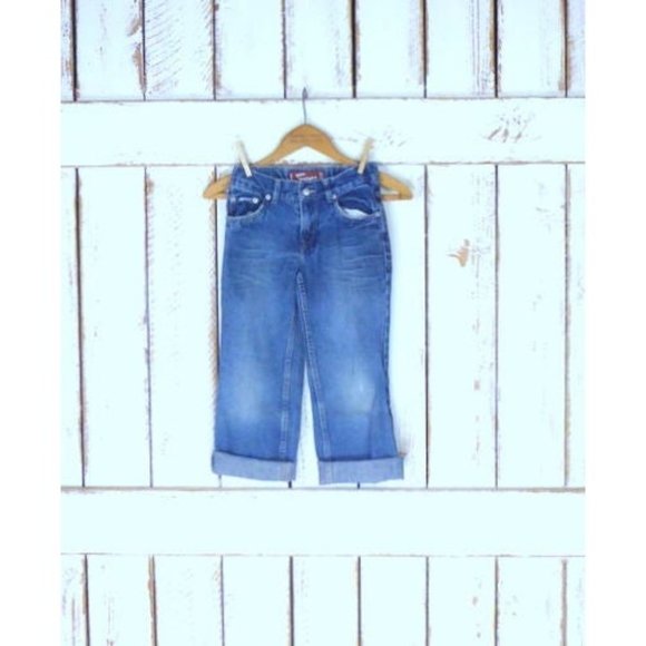 Kids / children's slim straight leg Levi's 514 dark blue denim jeans - 7 Regular - Picture 1 of 6